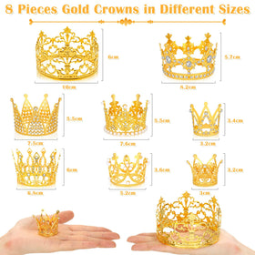 Caffox gold crown bouquet topper style 3 provides glam accents on centerpieces