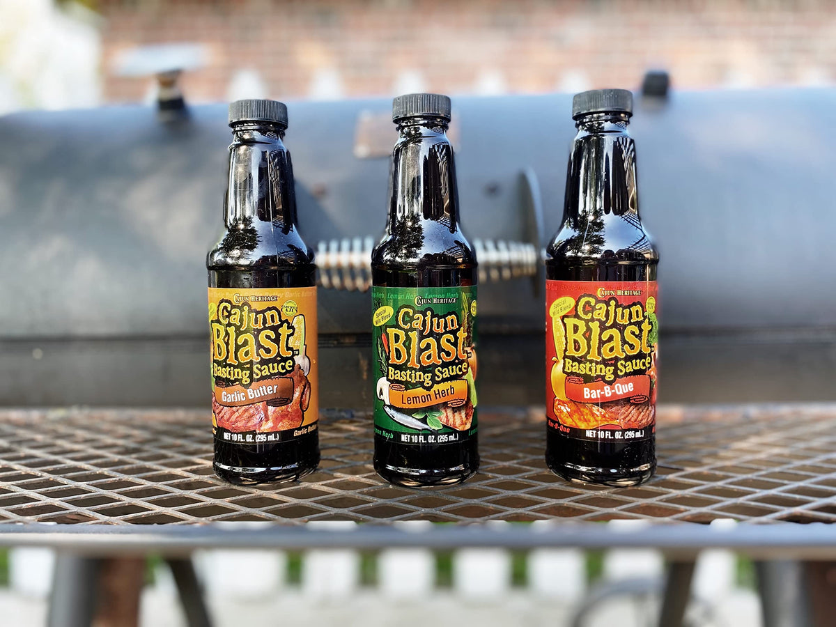 Cajun Blast Garlic Butter Basting Spray on pork delivers rich finish
