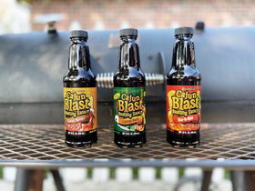Cajun Blast Garlic Butter Basting Spray on pork delivers rich finish