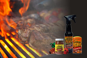 Cajun Blast 10-ounce spray bottle sits neatly on pantry shelf