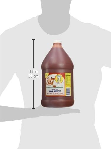 Cajun Chef hot sauce bottle pour captures easy drizzle for seafood and frying