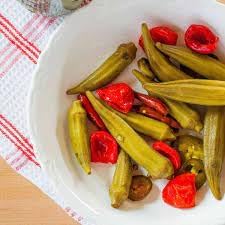 Cajun Chef pickled okra as a salad topping for tangy flavor