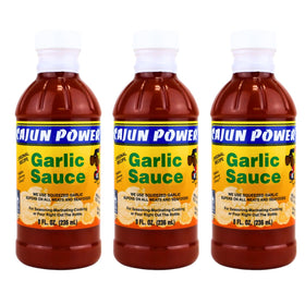 Cajun Power garlic sauce Original bottle pour for versatile grilling and dipping