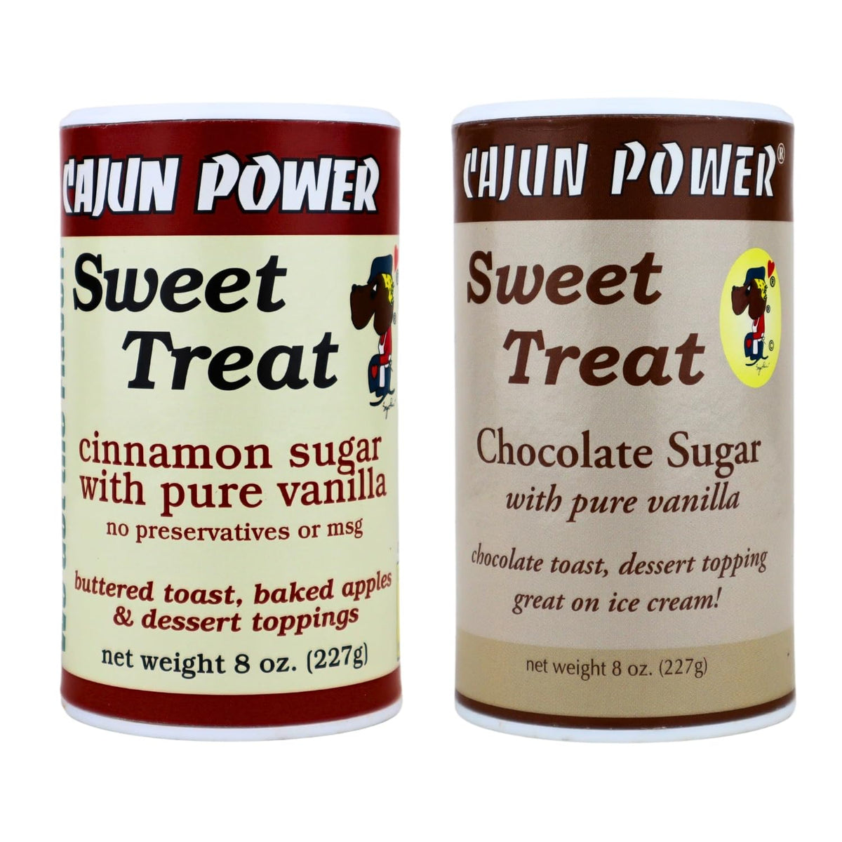 Cajun Power Sweet Treat Cinnamon Sugar with Vanilla on toast and oats.