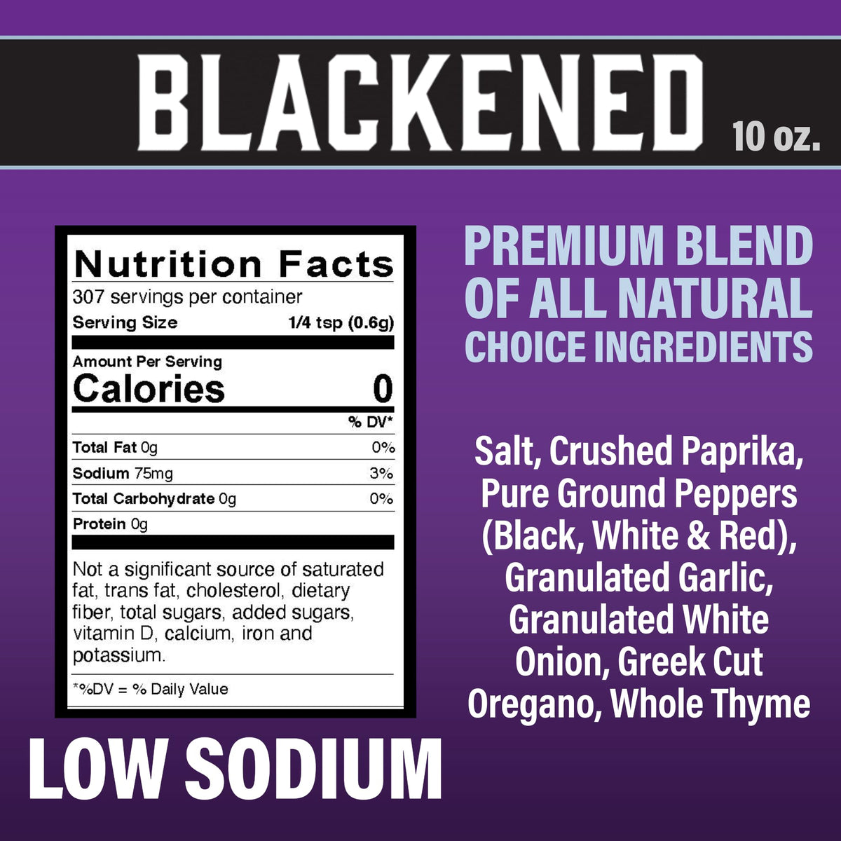 Cajun's Choice Blackened Seasoning salmon image promotes protein-rich meals with bold Louisiana notes.