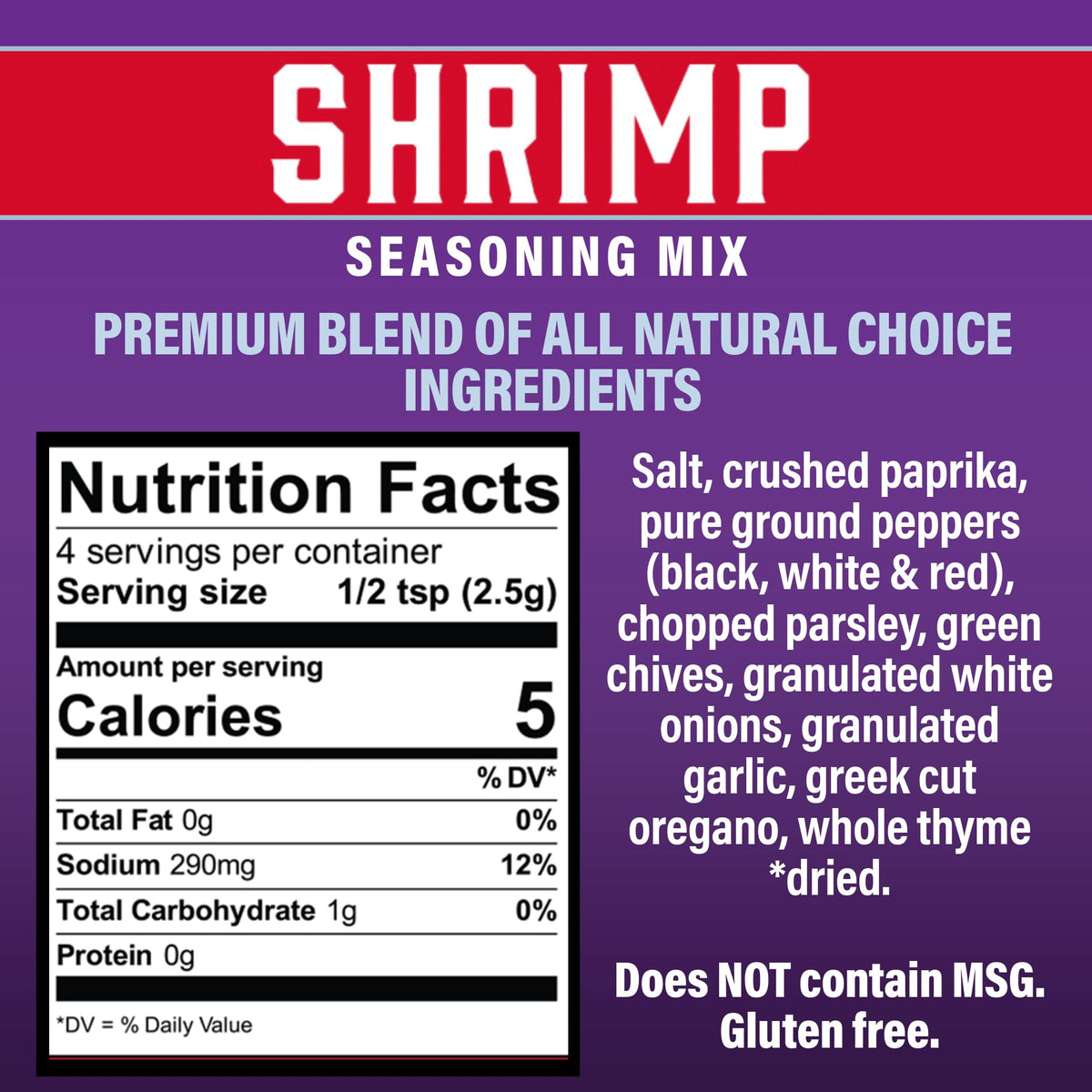 Cajun's Choice ingredients close-up highlighting paprika and herbs
