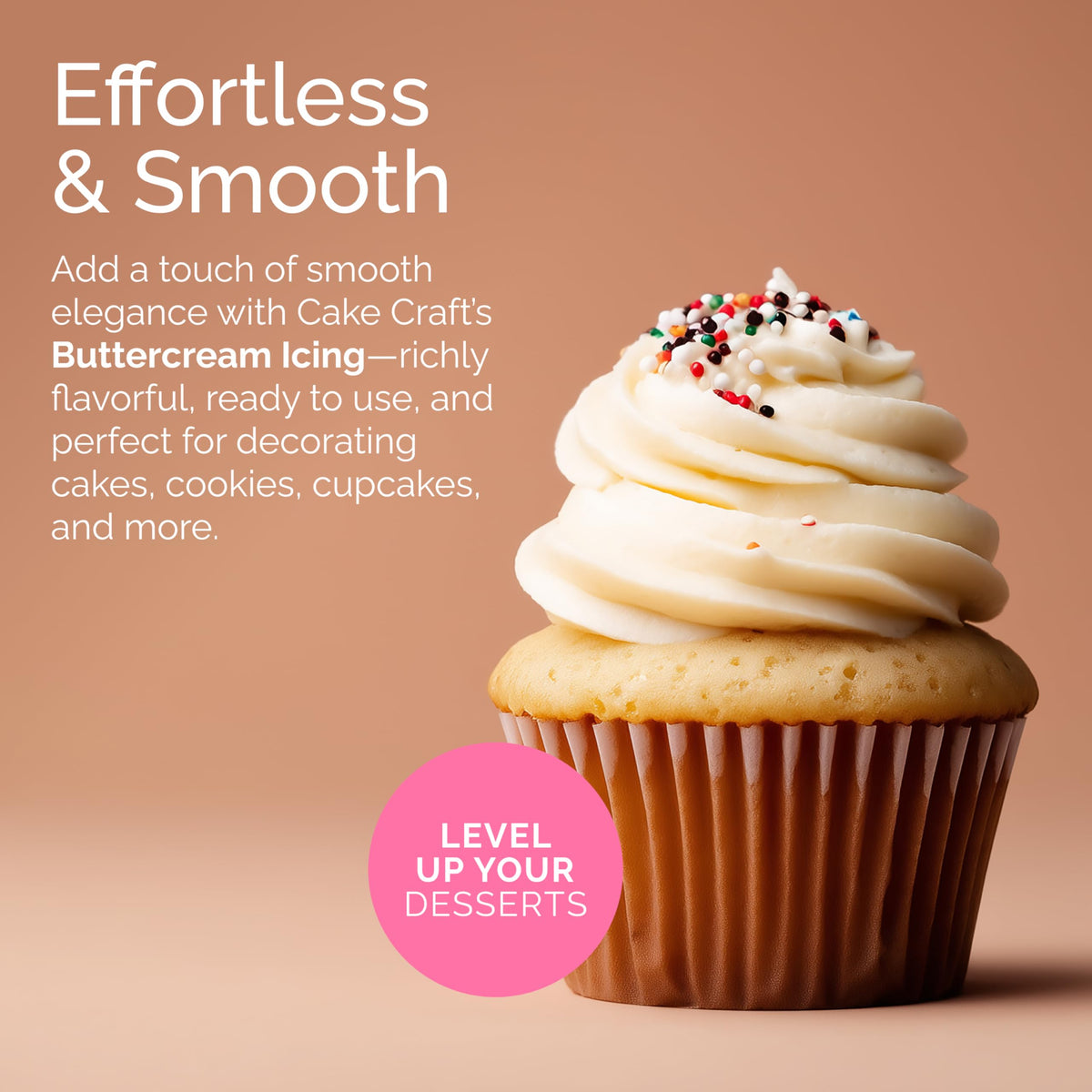Cake Craft Buttercream icing piping decor with rosettes and borders made easy