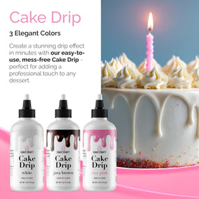 Cake Craft Rosy Pink bottle adds vibrant color for festive cake accents
