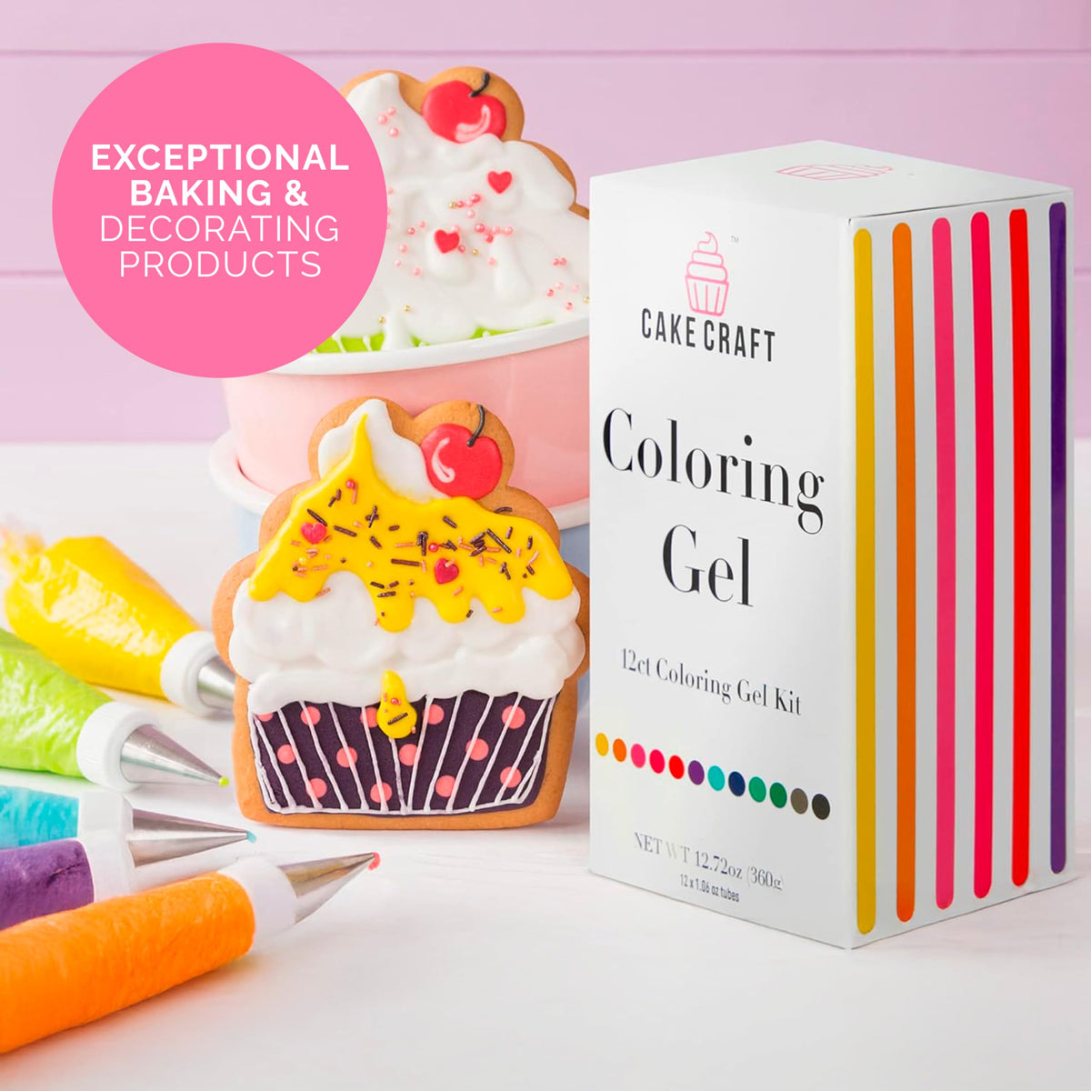 Cake Craft White drip highlights elegant frosting details