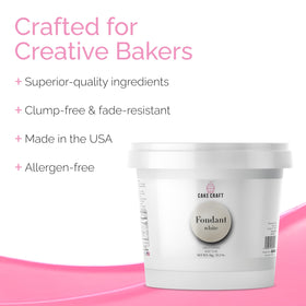 Cake Craft Rolled Fondant covers a cake for a clean, even finish