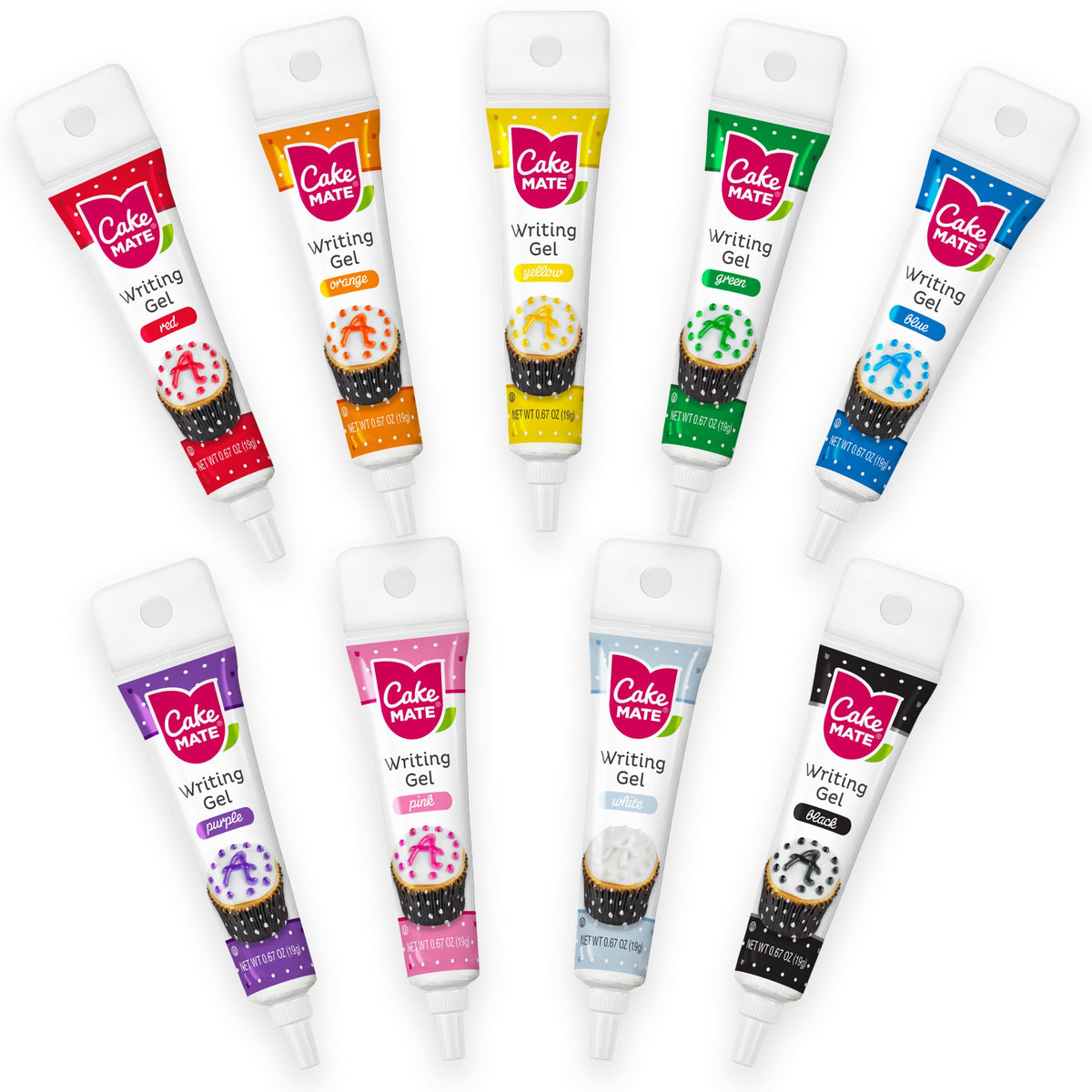Cake Mate blue edible writing gel for precise cake detailing and vibrant decoration.