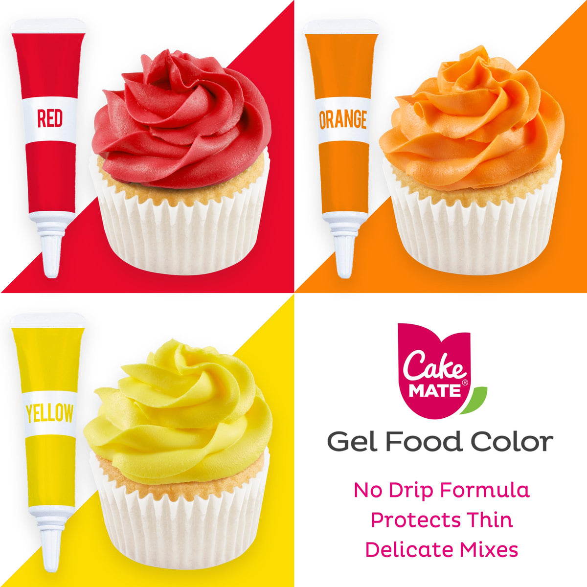 Cake Mate 9-pack gel color purple for rich royal hues on treats