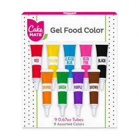 Cake Mate 9-pack gel color red for bold decorating on cakes and cookies