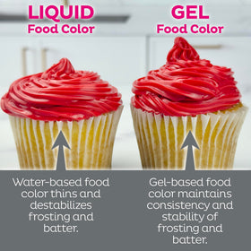 Cake Mate 9-pack gel color yellow for sunny icing accents