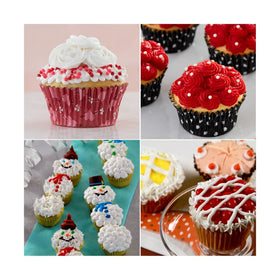 Cake Mate decorated cookies icing setup shows precise, colorful designs.