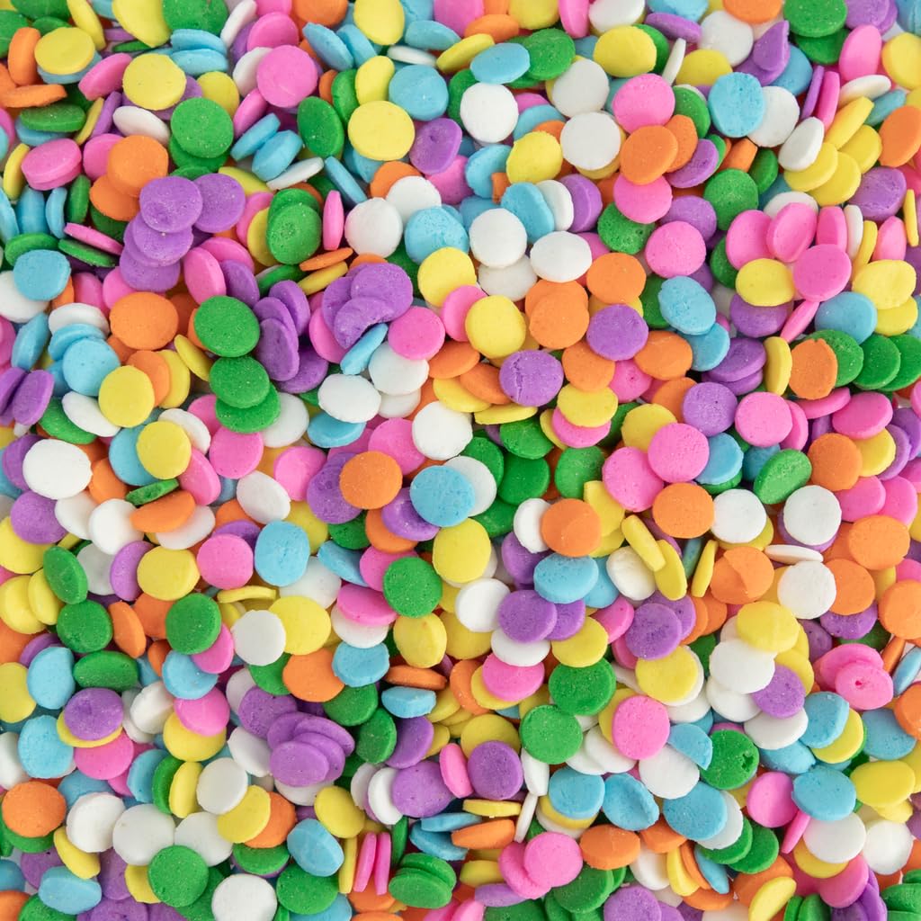 Cake Mate Easter pastel confetti sprinkles easy-pour lid keeps sprinkles fresh