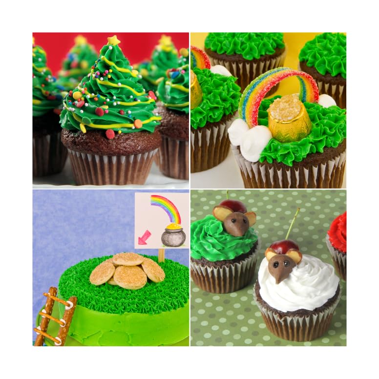 Cake Mate red icing tube creates bold holiday pops on cakes and cookies.
