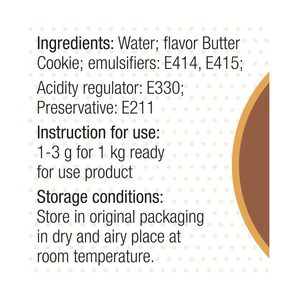 Cake S.O.S Creme Bouquet Emulsion stored in a dry, airy place.
