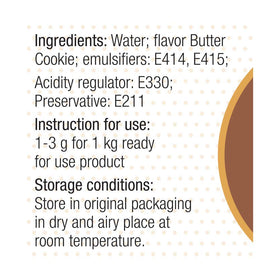 Cake S.O.S Creme Bouquet Emulsion stored in a dry, airy place.