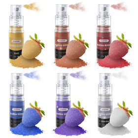 CAKESTAR edible glitter spray in silver for dazzling cakes and cocktails.