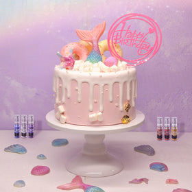 CAKESTAR blue edible luster dust powder for cool metallic touches.