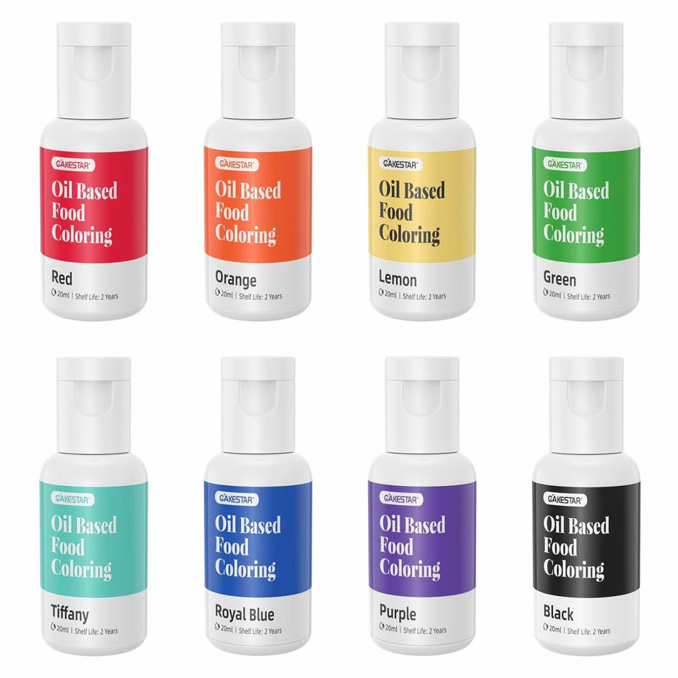 CAKESTAR oil-based coloring bottle in black for rich chocolate decorations