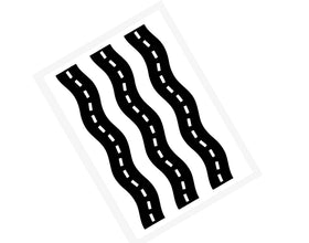CakeSupplyShop lay-on edible border fits round, square, and rectangular cakes.