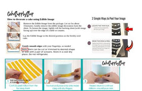 CakeSupplyShop versatile border fits any cake shape or size.