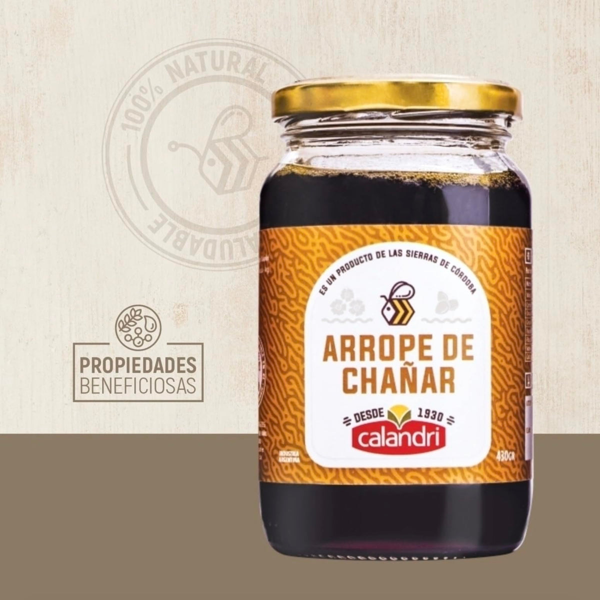Calandri Arrope chañar dessert glaze elevating fruits and ice cream