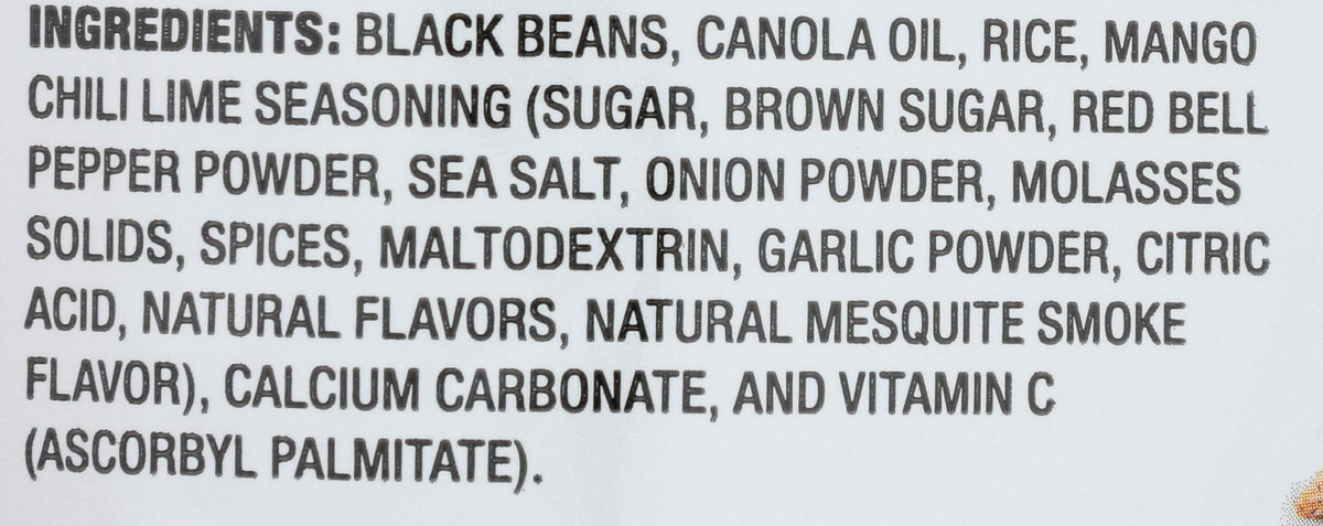 Calbee Harvest Snaps Mango Chile Lime close-up, showing crisp texture and bold seasoning