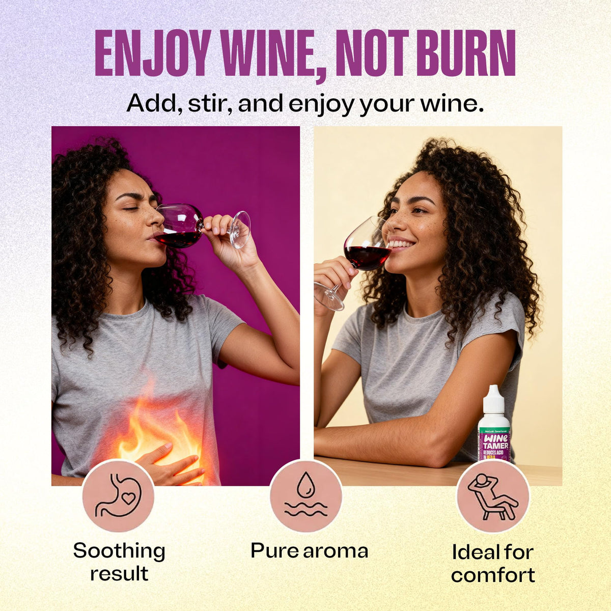 Travel-friendly CalciBlend Wine Tamer kit for tastings and dinners on the go.