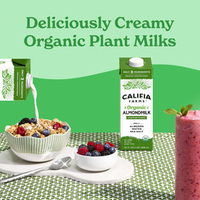 Califia Farms Organic Almondmilk – a clean, homemade-taste option for cereals and coffee.