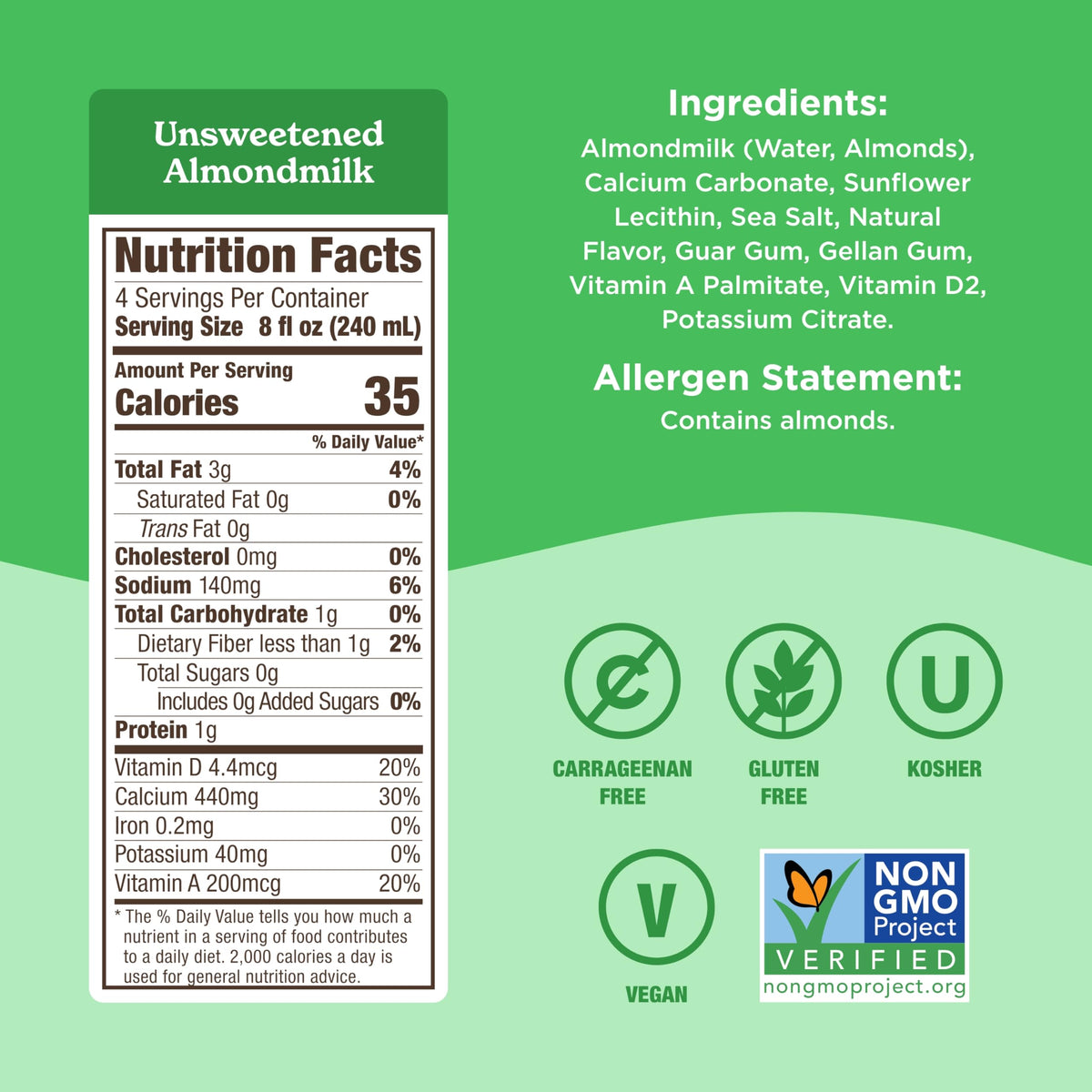 Califia Farms Unsweetened Almond Milk in baking for gentle almond flavor.
