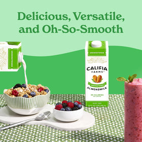 Califia Farms Unsweetened Almond Milk in coffee for a smooth, sugar-free boost.