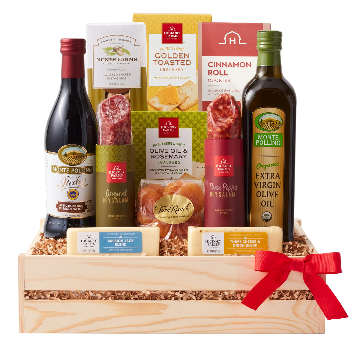 California Delicious Ultimate Meat and Cheese Gift Crate arranged for an elegant charcuterie night.