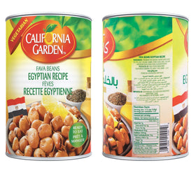 California Garden Egyptian Fava Beans 16 oz 4-pack served in a bowl, versatile vegetarian protein.