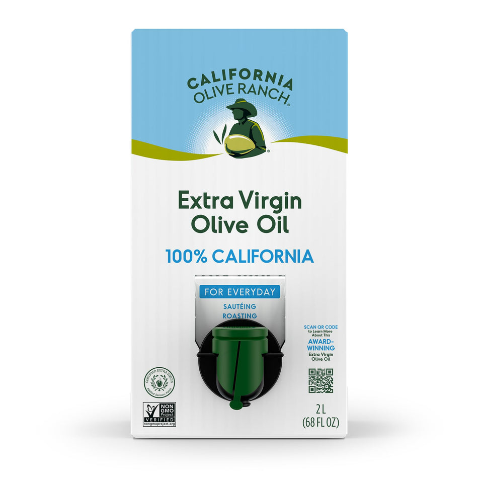 California Olive Ranch bag-in-box 2L front view for convenient everyday cooking