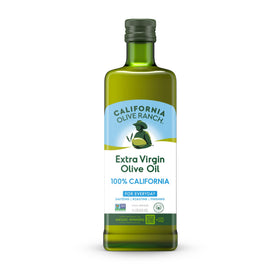California Olive Ranch California Collection olive oil bottle with label, ideal for everyday cooking versatility.