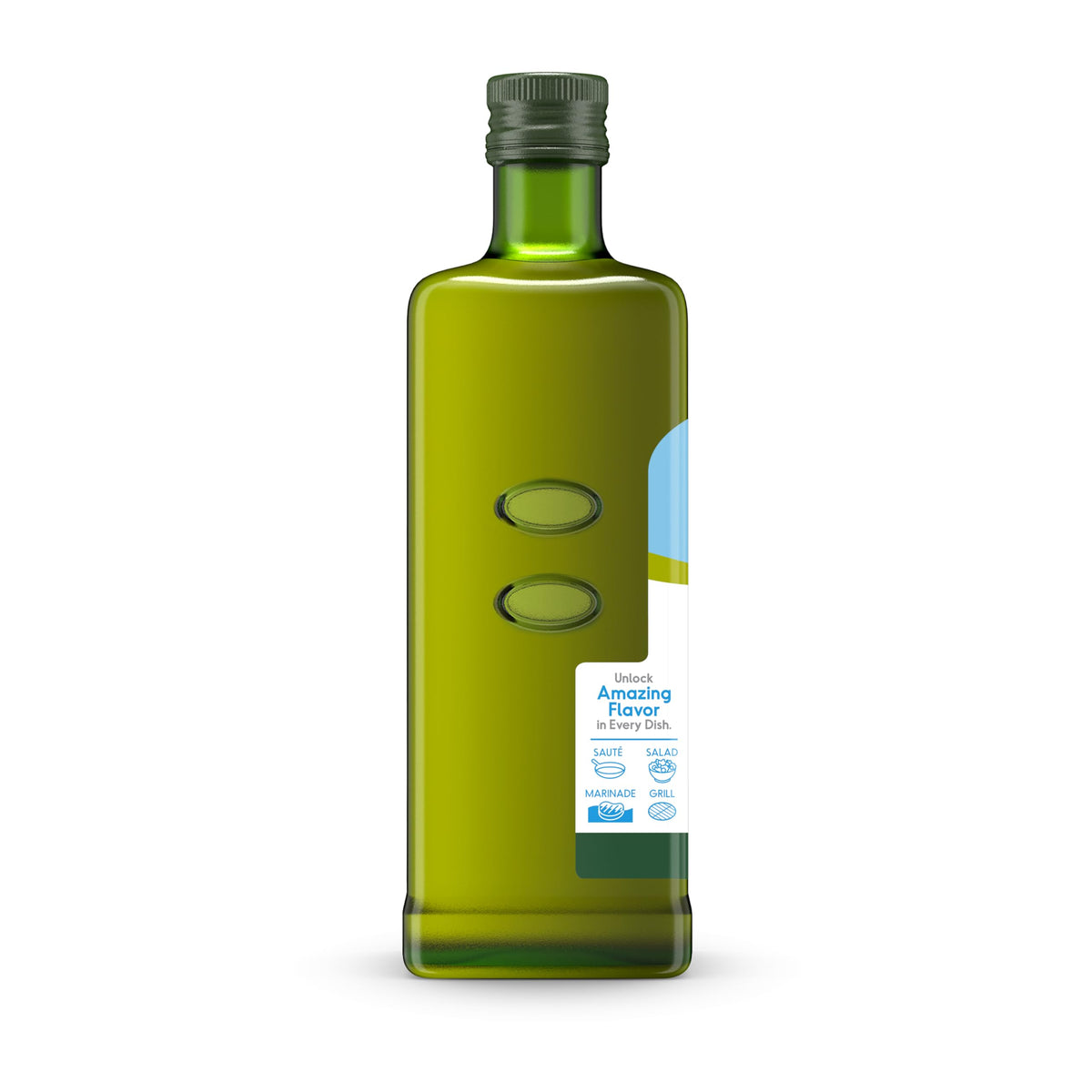 California Olive Ranch bottle on wooden table, ideal for gifting or daily pantry use.