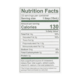 California Olive Ranch California Reserve Arbequina label-closeup shows premium extra virgin quality