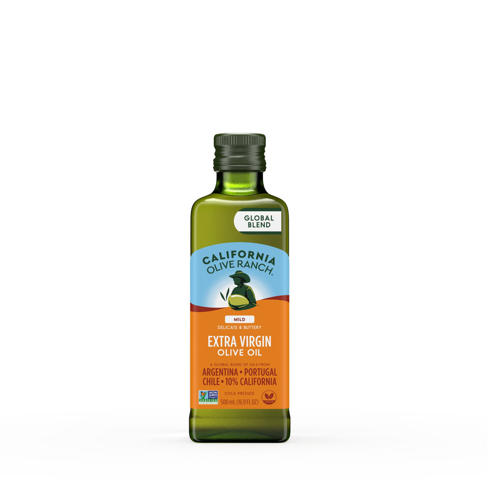 California Olive Ranch Global Blend Mild EVOO bottle for everyday cooking.