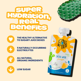 CALIWATER kids watermelon pouch delivers refreshing hydration without added sugar