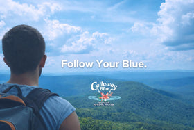 Callaway Blue Mountain Springwater in an office setting for desk hydration.