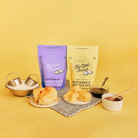 Family table with Callie's hot little biscuits ready to share