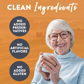 Calming Blends Diverticulitis Tea packaging highlights organic ingredients.