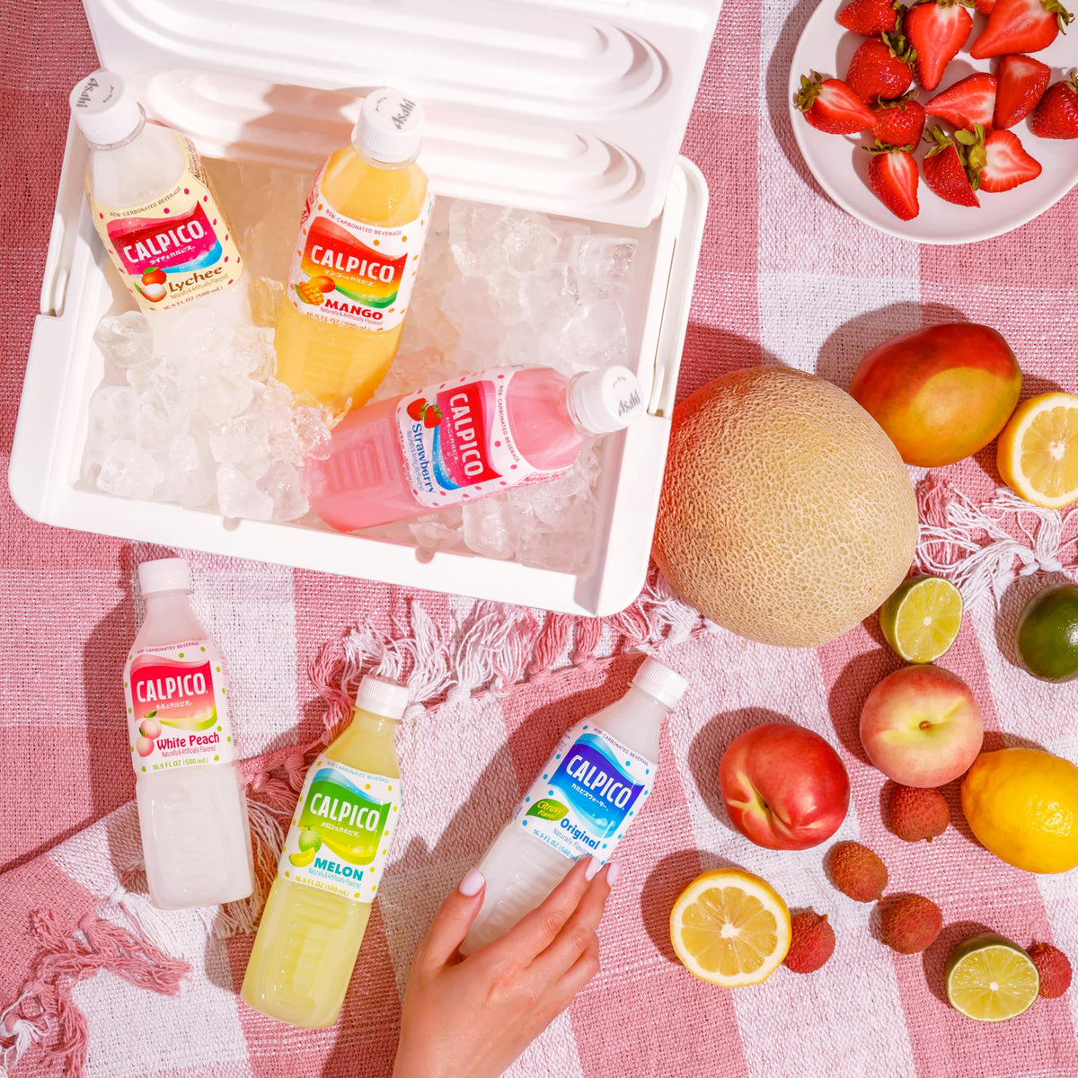 CALPICO Lychee 6-pack carton emphasizes value and convenience.