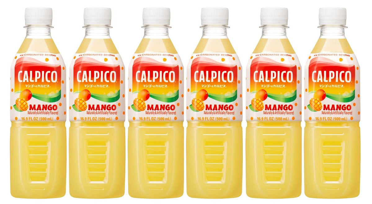 CALPICO Mango non-carbonated bottle highlighting smooth, creamy texture for a refreshing break.