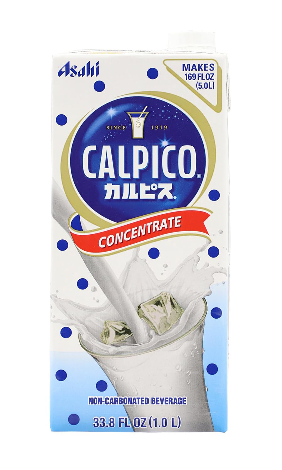 CALPICO concentrate bottle front showing smooth citrus flavor for a refreshing sip.