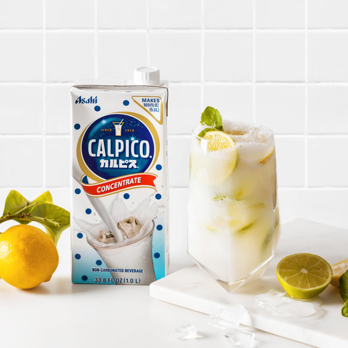 CALPICO concentrate glass serve captures creamy yet light non-carbonated taste.