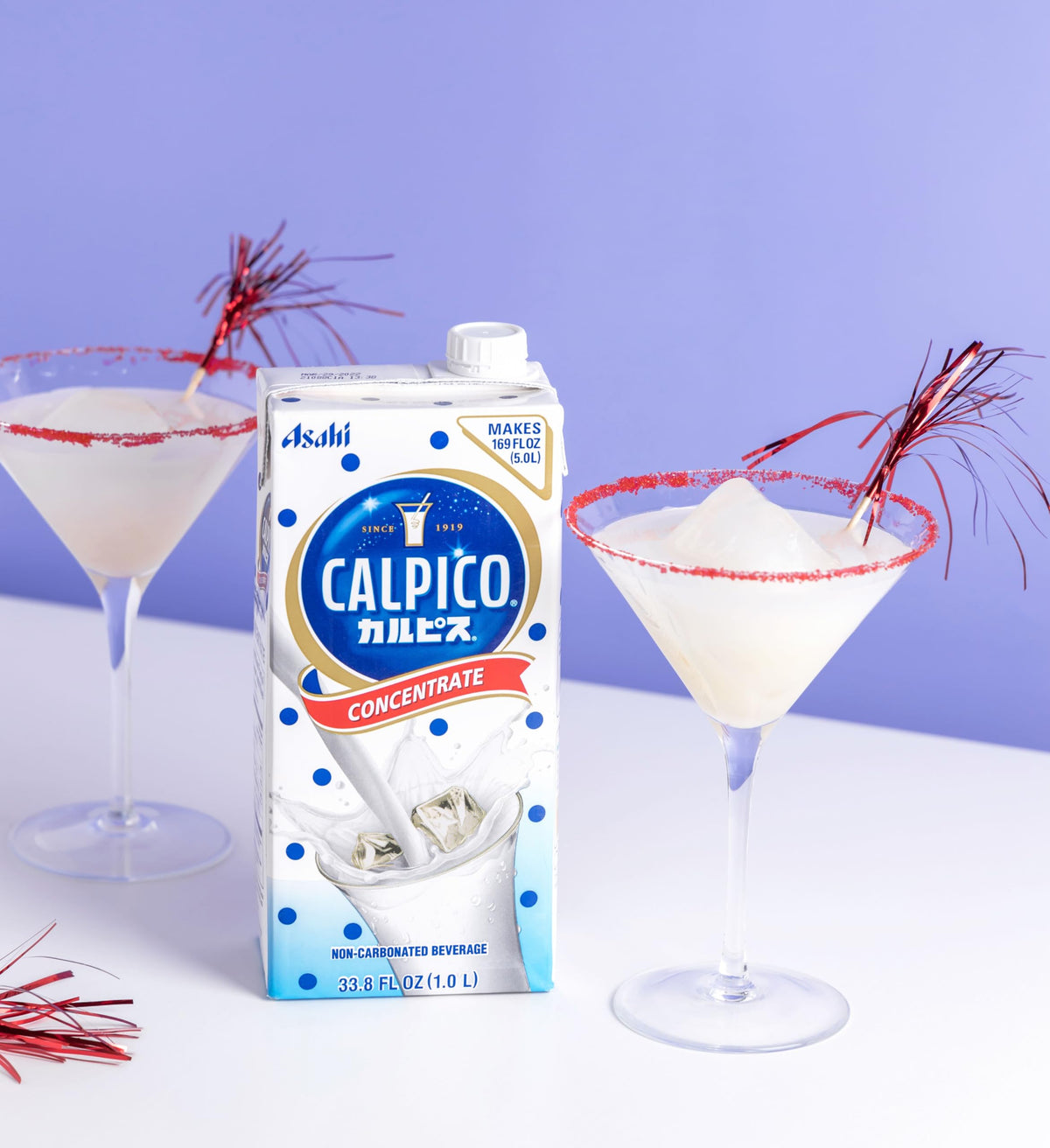CALPICO concentrate pack shows 33.8 oz size for sharing at home.
